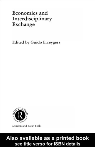 Economics and Interdisciplinary Exchange (Routledge Studies in the History of Economics)