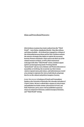 Islam and Postcolonial Narrative