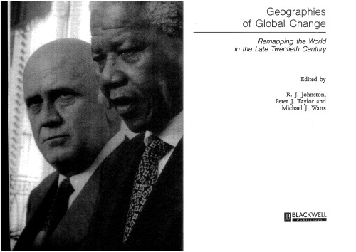 Geographies of Global Change: Remapping the World in the Late Twentieth Century