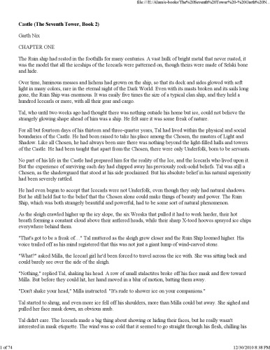 Castle (The Seventh Tower #2)