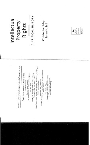 Intellectual Property Rights: A Critical History (Ipolitics)