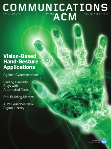 Communications of ACM 2011 vol 54 issue 2