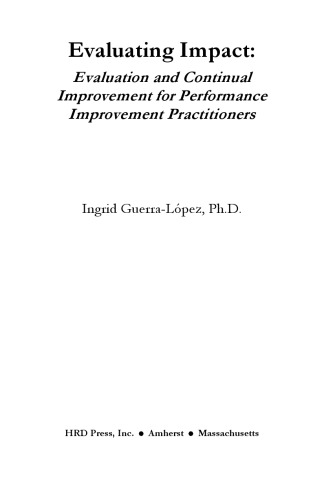 Evaluating Impact (Defining and Delivering Successful Professional Practice)