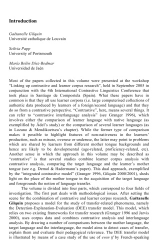 Linking up contrastive and learner corpus research (Language & Computers)