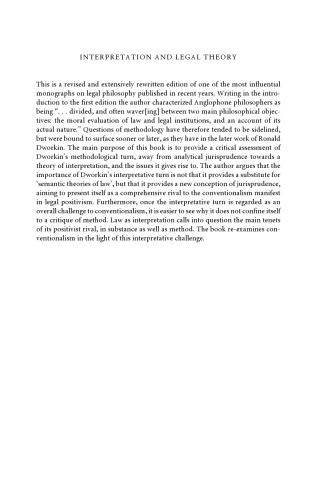 Interpretation and Legal Theory