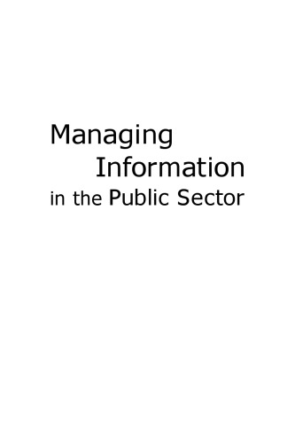 Managing Information in the Public Sector