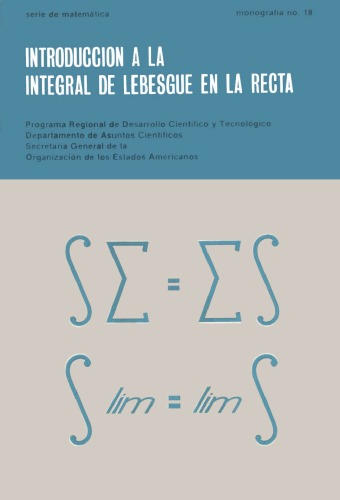 Introduccion a la Integral de Lebesgue en la Recta