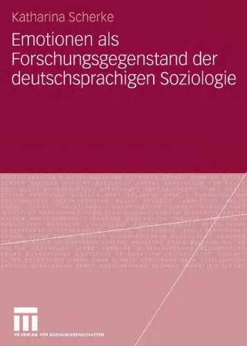 Emotionen als Forschungsgegenstand der deutschsprachigen Soziologie