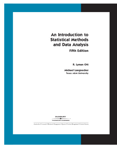 An Introduction to Statistical Methods and Data Analysis, 5th edition