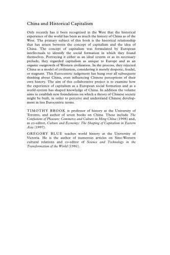 China and Historical Capitalism: Genealogies of Sinological Knowledge (Studies in Modern Capitalism)