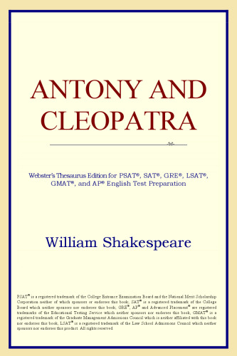 Antony and Cleopatra (Webster's Thesaurus Edition)