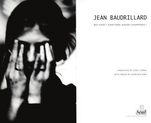 Why Hasn't Everything Already Disappeared? (SB-The French List)