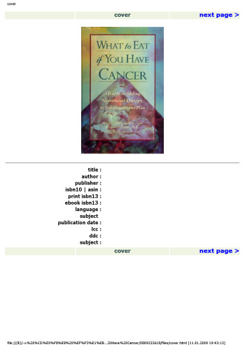 What to Eat if You Have Cancer