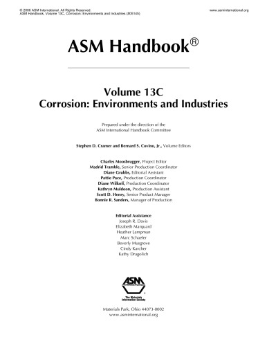 ASM Handbook: Corrosion: Environments and Industries