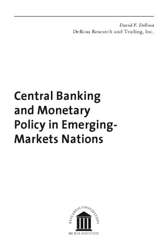 Central Banking and Monetary Policy in Emerging-Markets Nations