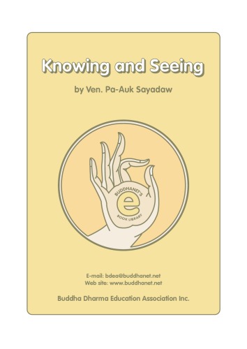 Knowing and Seeing (Revised Edition)
