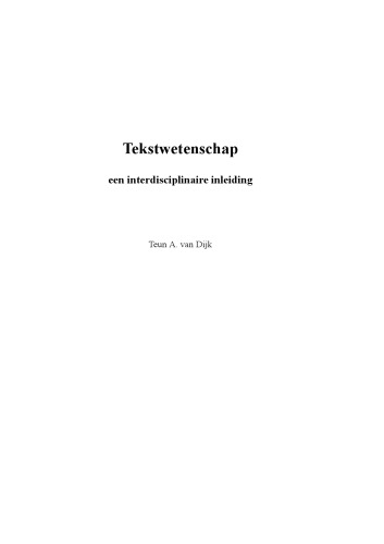 Tekstwetenschap: Een interdisciplinaire inleiding (Aula-boeken ; 633)