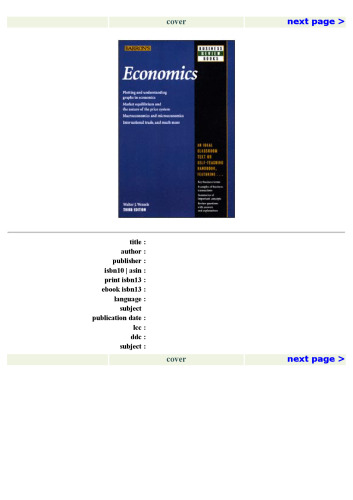 Economics (Barron's Business Review Series)