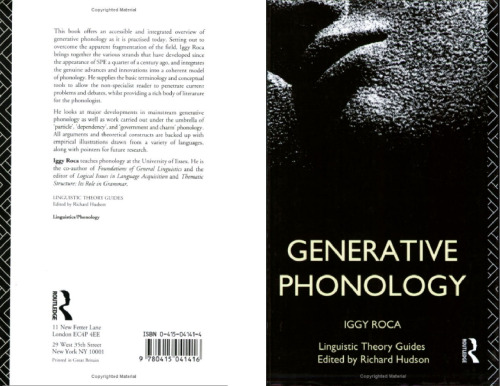 Generative Phonology (Linguistic Theory Guides)
