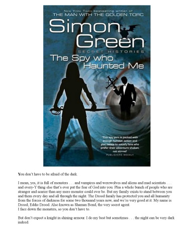 The Spy Who Haunted Me (Secret Histories, Book 3)