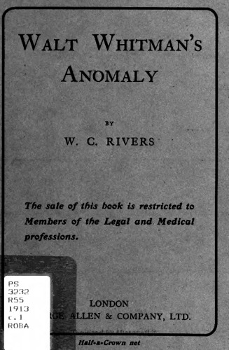 Walt Whitman's Anomaly