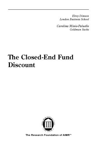 The Closed-End Fund Discount