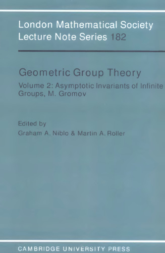 Geometric group theory: proceedings of the symposium held in Sussex, 1991