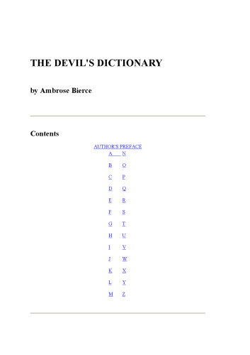 The Devil's Dictionary