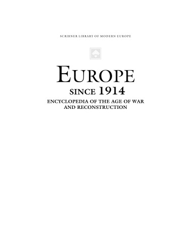 The Scribner Library of Modern Europe: Since 1914