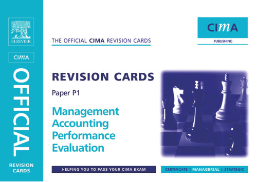 CIMA Revision Cards Management Accounting Performance Evaluation (CIMA  Managerial Level 2008) (CIMA  Managerial Level 2008)