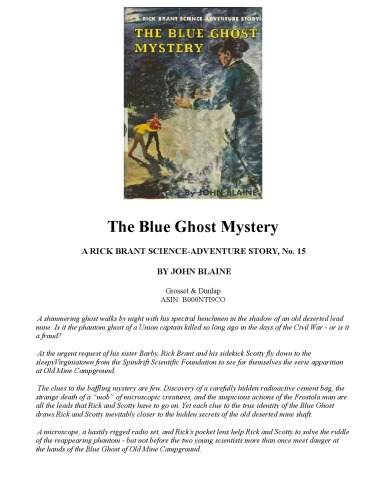 The Blue Ghost Mystery (Rick Brandt Science-Adventure Series # 15)