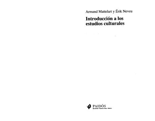 Introduccion a los Estudios Culturales