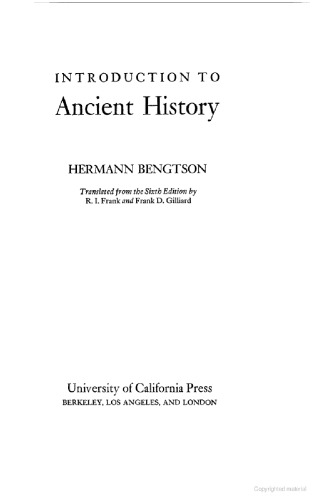 Introduction to Ancient History