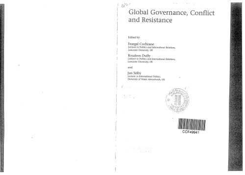 Global Governance, Conflict and Resistance