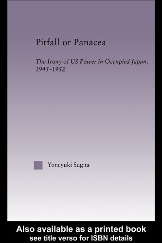 Pitfall or Panacea (East Asia-History, Politics, Sociology, Culture)