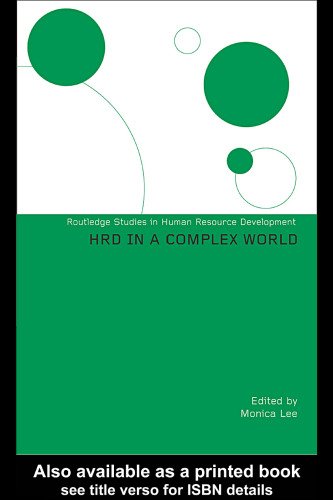 HRD in a Complex World (Routledge Studies in Human Resource Development)