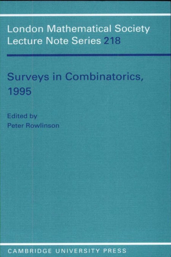 Surveys in Combinatorics, 1995