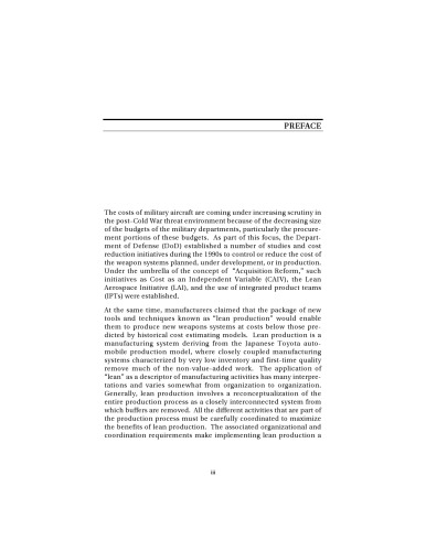 Military Airframe Acquisition Costs: The Effects of Lean Manufacturing