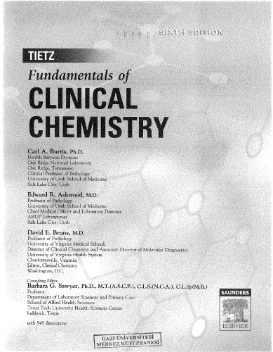 Tietz Fundamentals of Clinical Chemistry