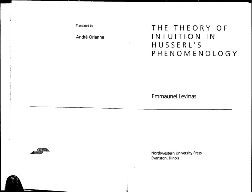 The Theory of Intuition in Husserl's Phenomenology