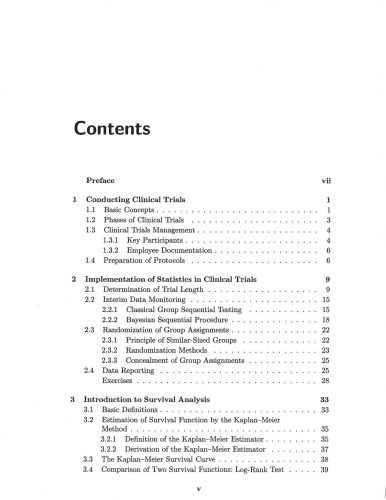 Clinical Statistics: Introducing Clinical Trials, Survival Analysis, and Longitudinal Data Analysis (Jones and Bartlett Series in Mathematics)