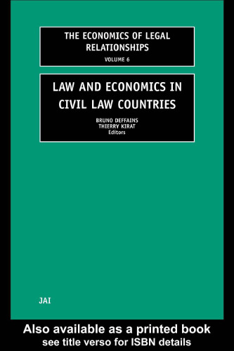 Law and Economics in Civil Law Countries