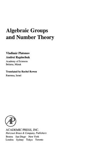 Algebraic groups and number theory