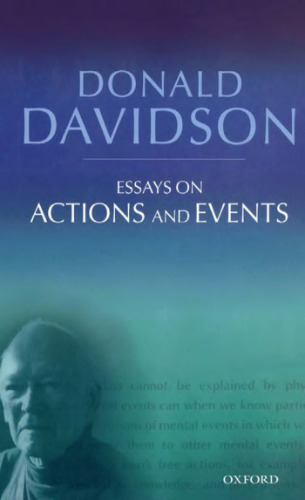 Essays on Actions and Events