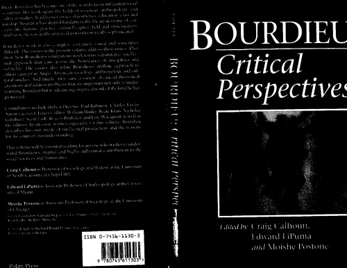 Bourdieu: Critical Perspectives