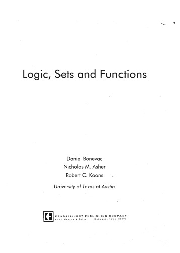 Logic, Sets, and Functions