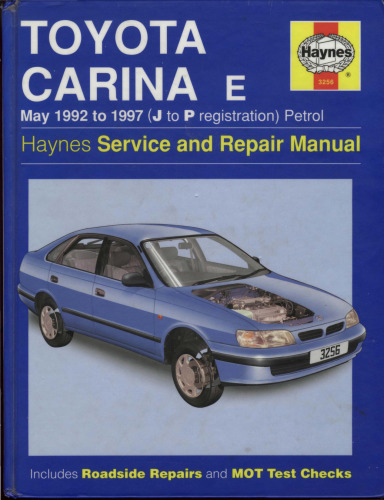 Toyota Carina E (92-97 ,J to P Registration) Service and Repair Manual (Haynes Service and Repair Manuals)
