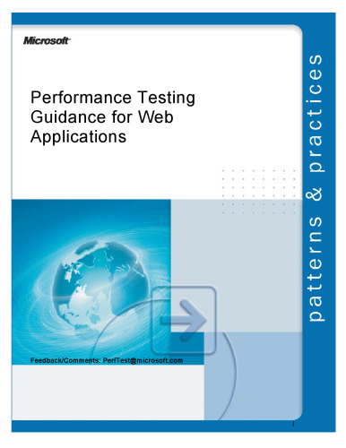 Performance Testing Guidance for Web Applications