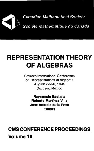 Representation Theory of Algebras (ICRA VII, Cocoyoc, Mexico, August 22-26, 1994)