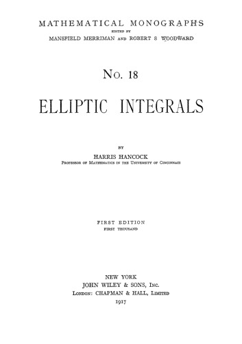 Elliptic Integrals